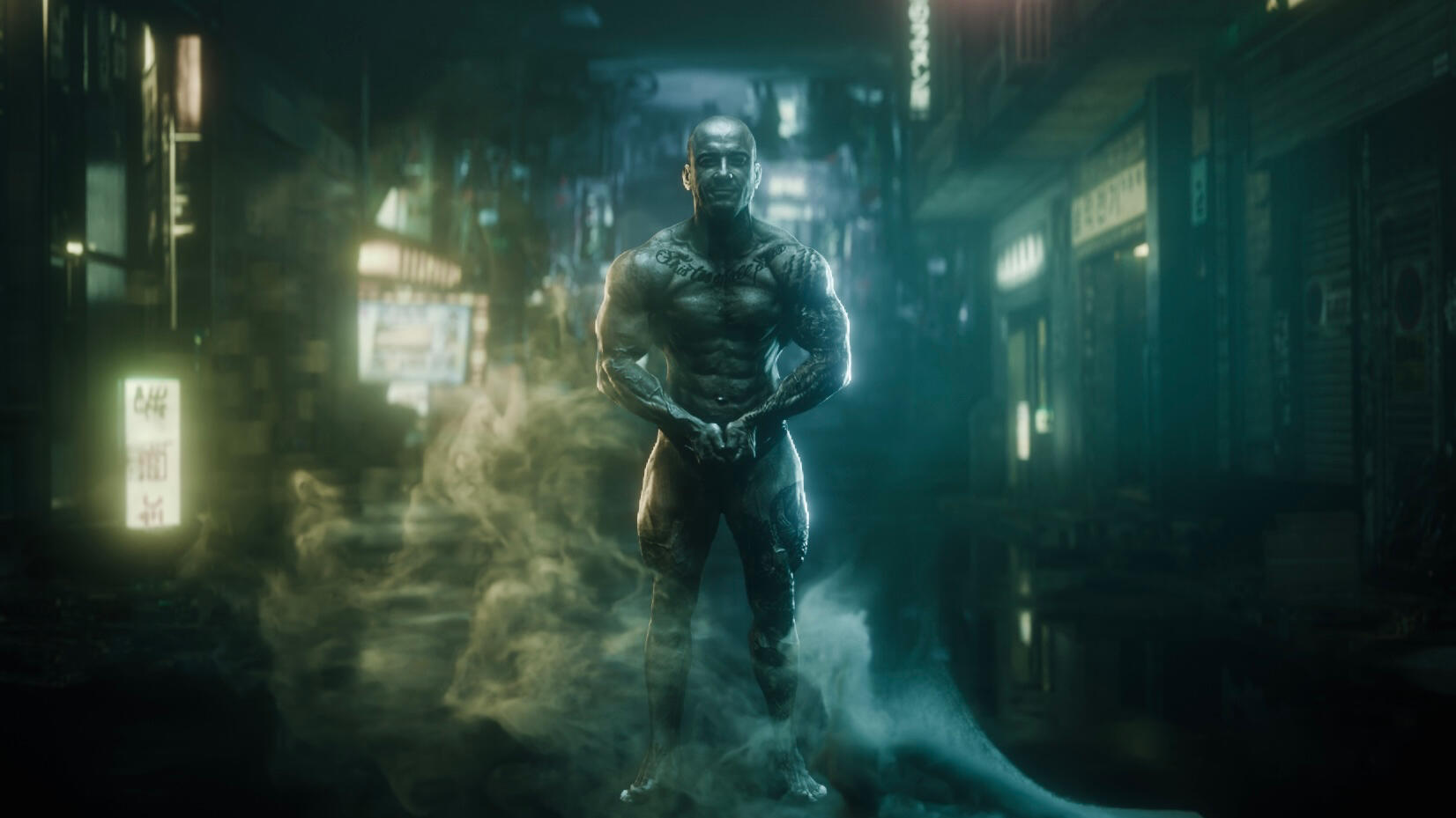 3D Virtual Set, cinematic lighting, digital character, cinematic lighting