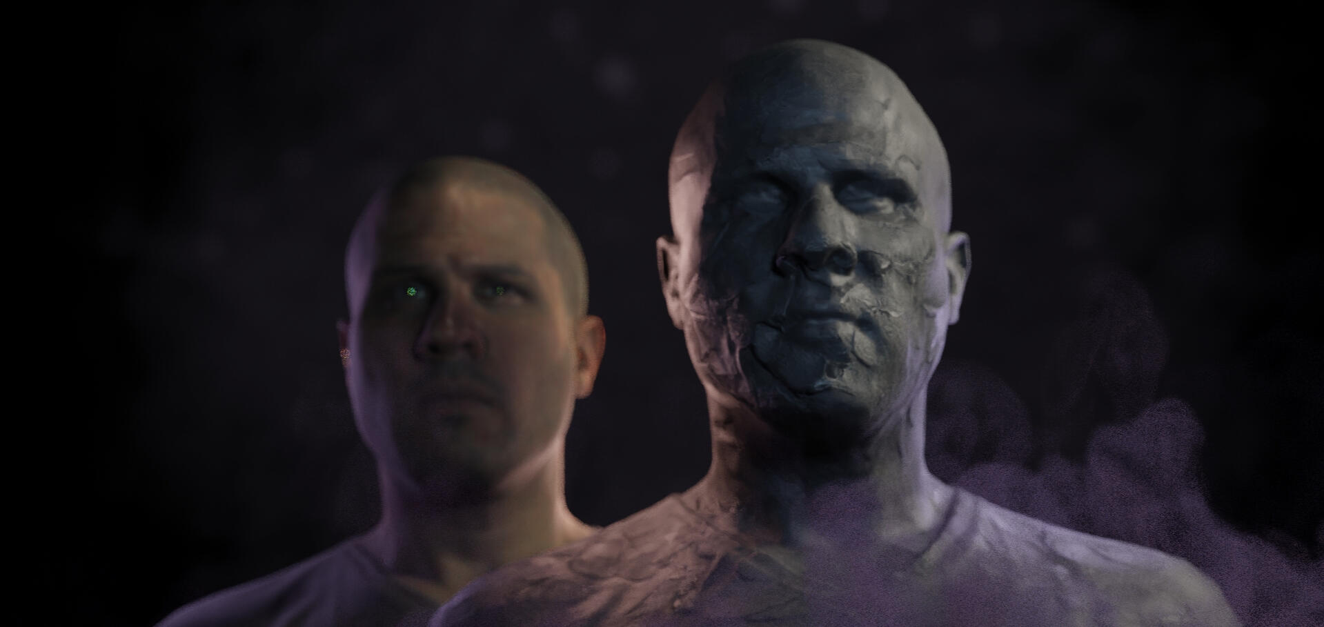 I create organic "digital clay" sculpts of humans for memorials and jewelry